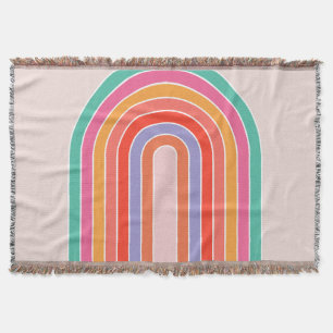 Mid Century Modern Rainbow Filt