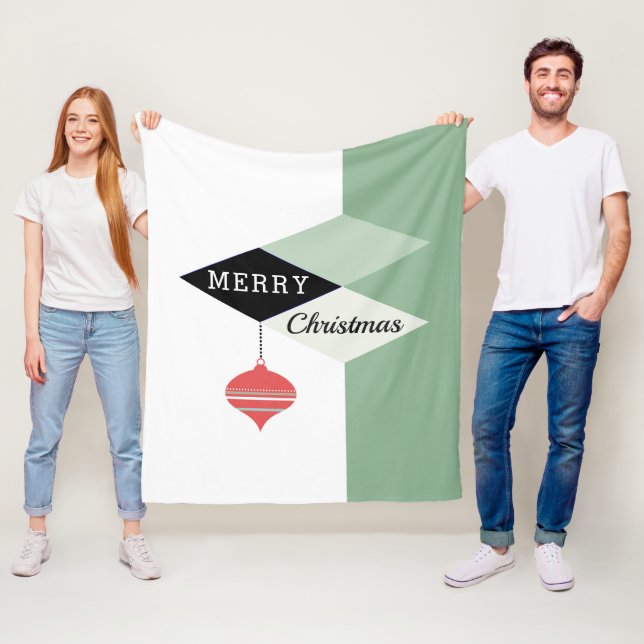 Mid-Century Modern Retro-Chic - jul Fleecefilt (På plats)