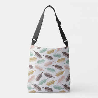 Mid-Century Modern Retro Feathers Crossbody Bag Axelväska