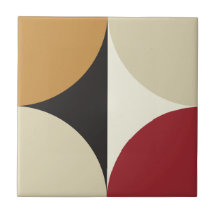 Mid Century Modern Retro Geometrisk Stjärnexplosio