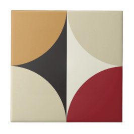 Mid Century Modern Retro Geometrisk Stjärnexplosio Kakelplatta