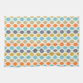 Mid-Century Modern Retro Geometriska Cirklar Mönst Kökshandduk