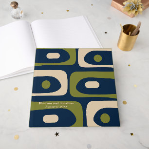 Mid Century Modern Retro Piquet Personlig Gästböcker