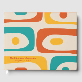 Mid Century Modern Retro Piquet Personlig Gästböcker
