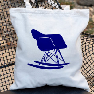Mid Century Modern Rocker-stol Tote Bag, flottan Tygkasse