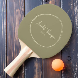 Mid-Century Modern Salviaäng med namn Pingisracket