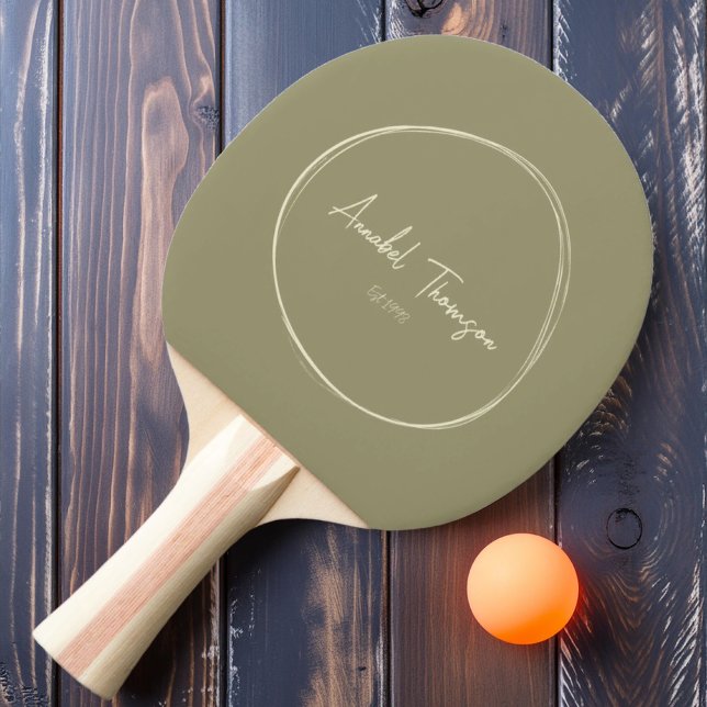 Mid-Century Modern Salviaäng med namn Pingisracket (Skapare uppladdad)