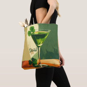 Mid Century Modern Shamrock Martini Skål! Tygkasse