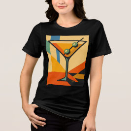 Mid Century Modern Soluppgång Bauhaus Martini T Shirt
