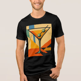 Mid Century Modern Soluppgång Bauhaus Martini T Shirt