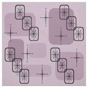 Mid Century Modern Sputnik Mauve Tyg