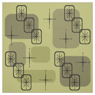 Mid Century Modern Sputnik Olive Tyg