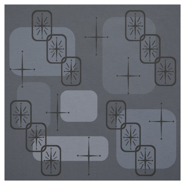 Mid Century Modern Sputnik Slate Tyg (Provkarta)