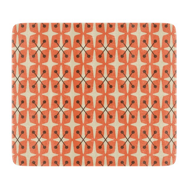 Mid Century Modern Starburst Mönster (Framsidan)