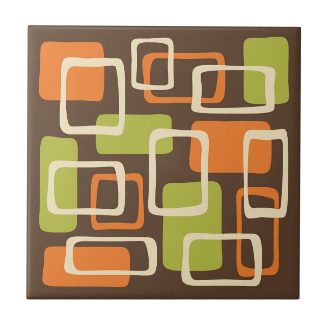 Mid Century Modern Stil Kakelplatta (Framsidan)