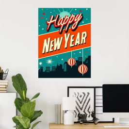 Mid Century Modern Stil Poster