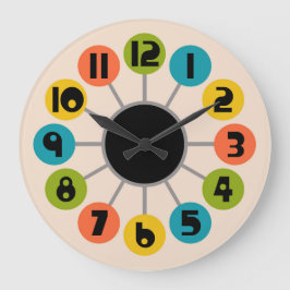 Mid Century Modern Stil Stor Klocka