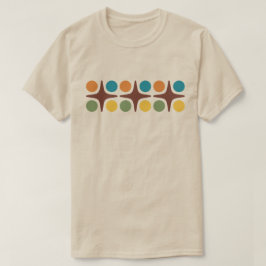 Mid Century Modern Stjärnburk Design T-Shirt