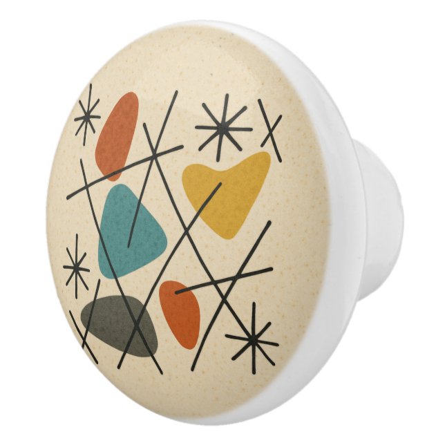 Mid Century Modern Stjärnburst Knopp (Höger)
