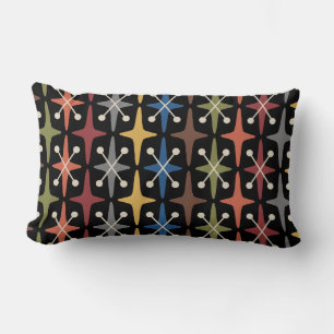 Mid Century Modern Stjärnburstmönster Lumbarkudde