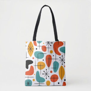 Mid Century Modern Stjärnknippe Mönster Tygkasse