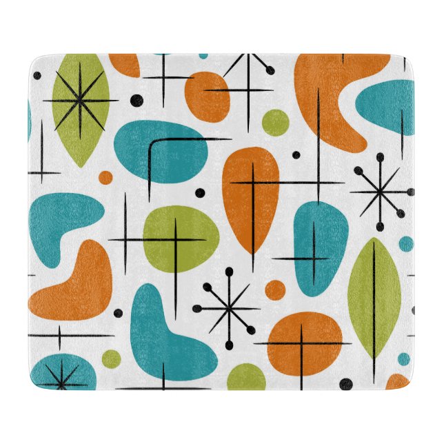 Mid Century Modern Stjärnknopp Mönster (Framsidan)