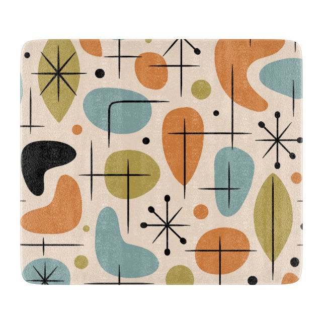 Mid Century Modern Stjärnknopp Mönster (Framsidan)