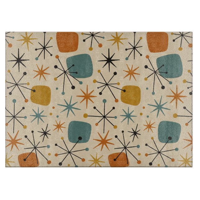 Mid Century Modern Stjärnknopp Mönster (Framsidan)