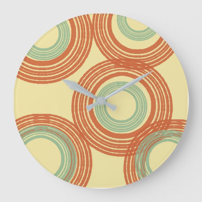 Mid Century Modern Stor Klocka (Framsida)