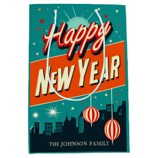 Mid Century Modern Style Happy New Year