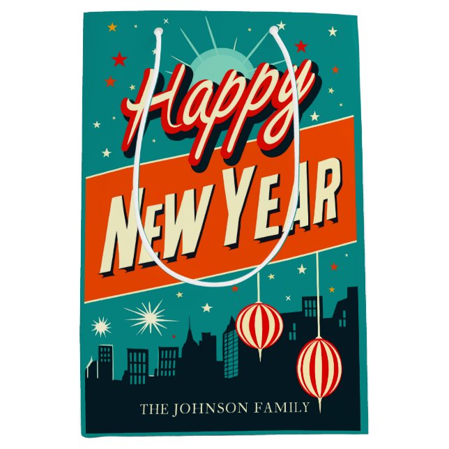 Mid Century Modern Style Happy New Year (Framsidan)