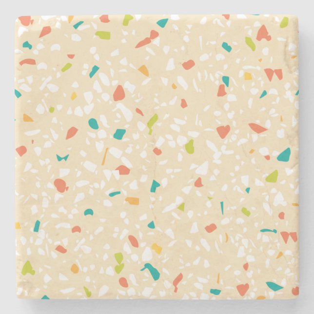 Mid Century Modern Terrazzo Underlägg (Framsidan)