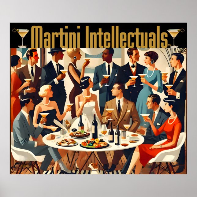 Mid Century Modern The Martini Intellectuals  Poster (Framsidan)