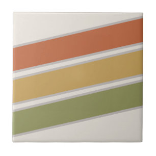 Mid Century Modern Three Rand Kakelplatta