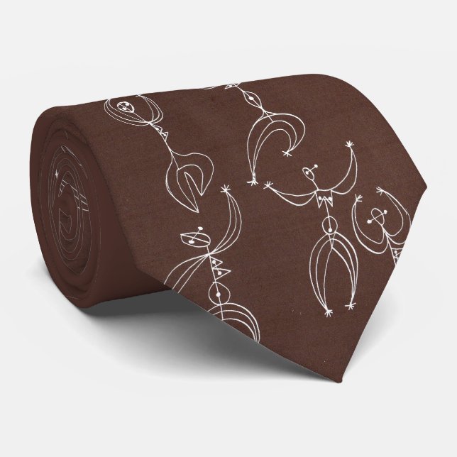Mid-Century modern tolkande dans tryck Slips (Rullad)