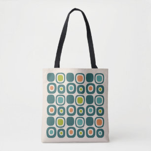 Mid Century Modern Trädgårdsvägmönster Tygkasse