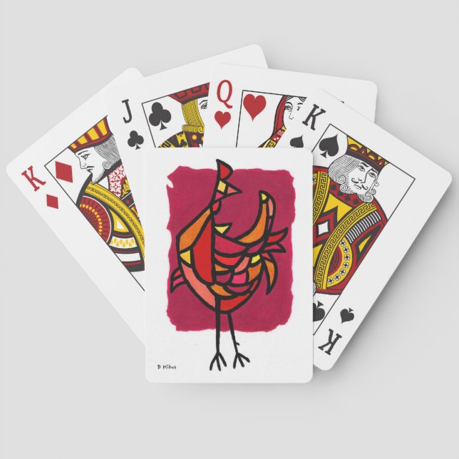 Mid Century Modern Tupp Casinokort (Baksidan)