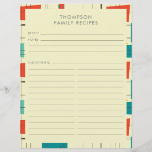 Mid Century Modern Turkosgrön Anpassad Recept