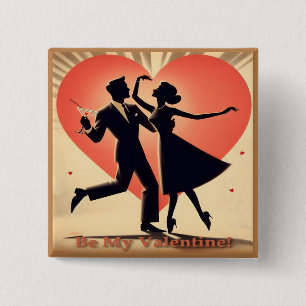 Mid Century Modern Valentine Dancing lite Knapp