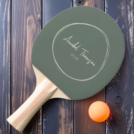 Mid-Century Modern Varm Grå med Namn Pingisracket
