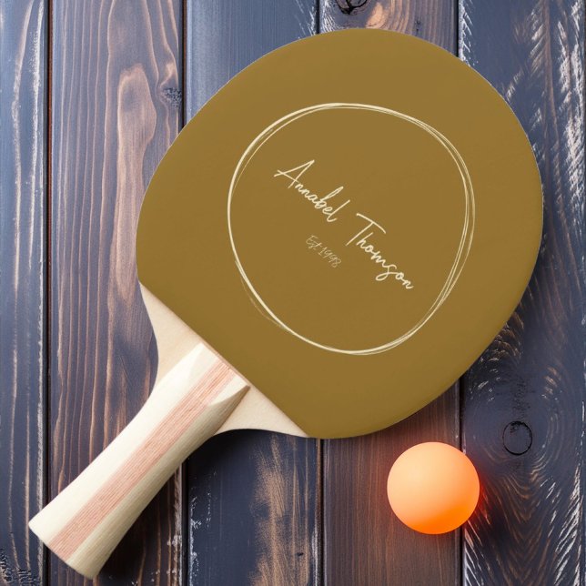 Mid-Century Modern Varm Öken med Namn  Pingisracket (Skapare uppladdad)