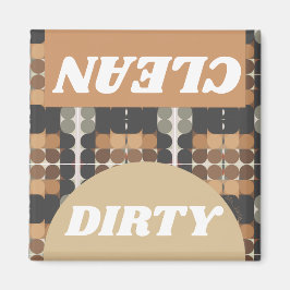 Mid Century Modern Vintage Tvättar Dry Dishwasher Magnet