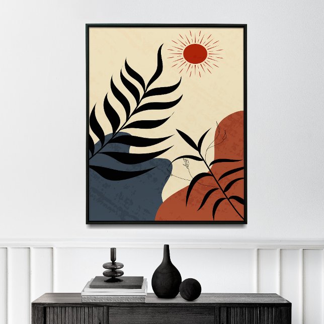 Mid Century Modern Wall Sol Deco Poster (Skapare uppladdad)