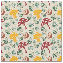 Mid Century Mushroom Mönster