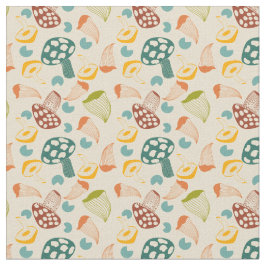 Mid Century Mushroom Retro Mönster  Tyg