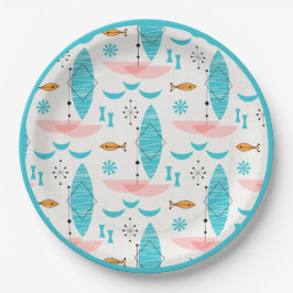Mid Century Pink Catamaran