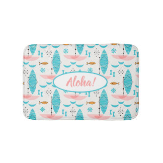 Mid Century Pink Catamaran Badrumsmatta