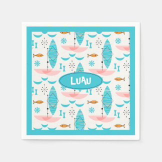 Mid Century Pink Catamaran Pappersservett