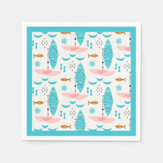 Mid Century Pink Catamaran Pappersservett