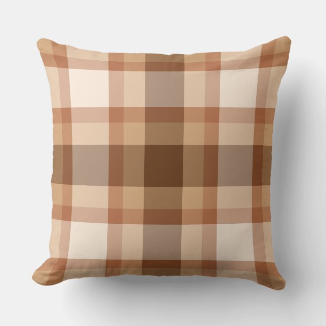 Mid Century Play, Brown, Beige, Copper and Tan Kudde (Framsida)